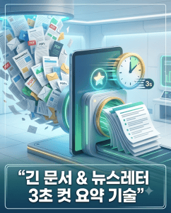 [초급 코스: Gemini] 3단계: 긴 문서와 뉴스레터 3초 컷 요약 기술